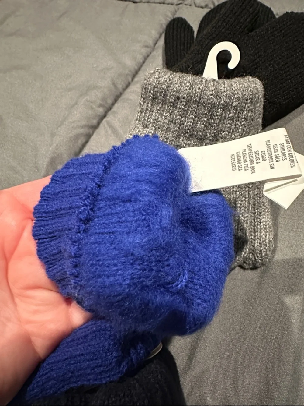 The Children's Place Kids Knit Mittens - Blue, Navy, Gray, Black